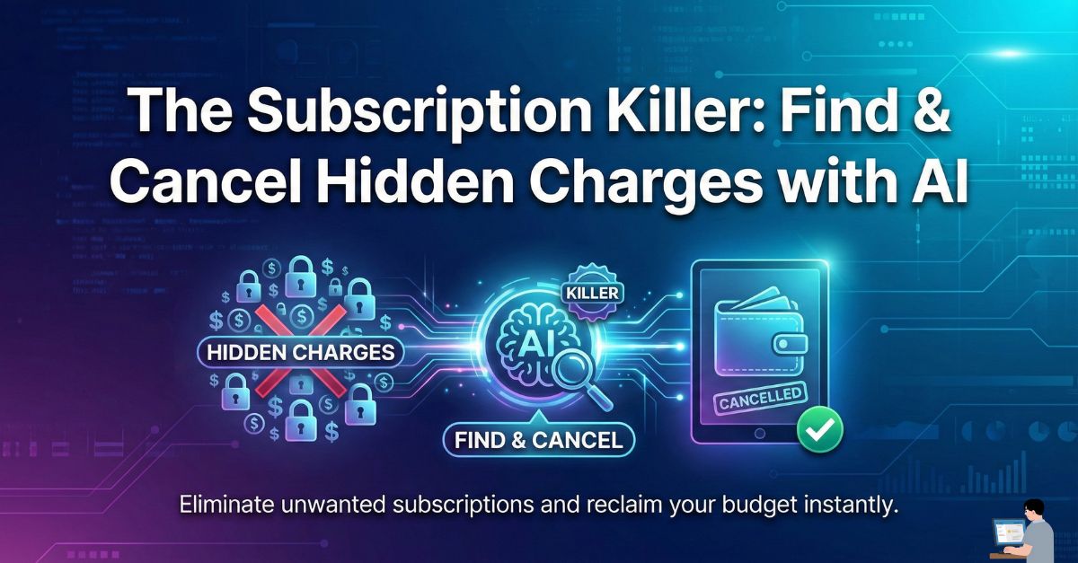 Find & Cancel Hidden Charges with AI