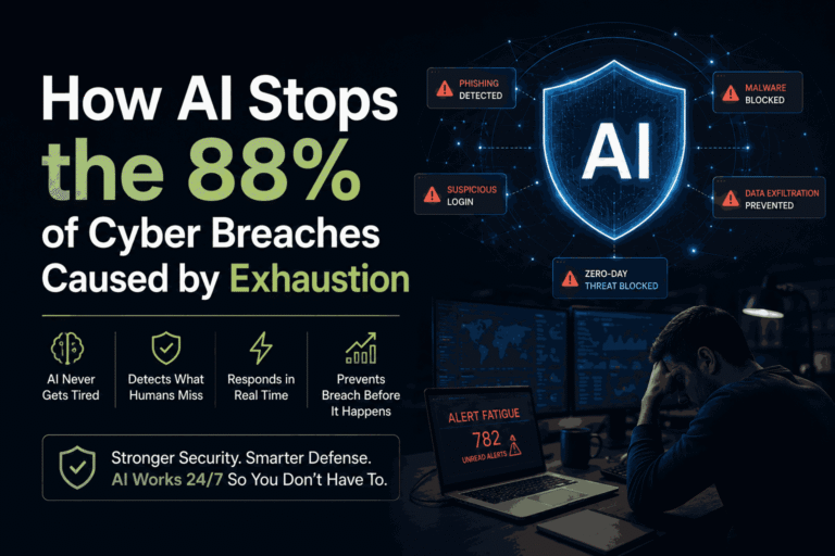 How AI Stops the 88% of Cyber Breaches Caused by Exhaustion