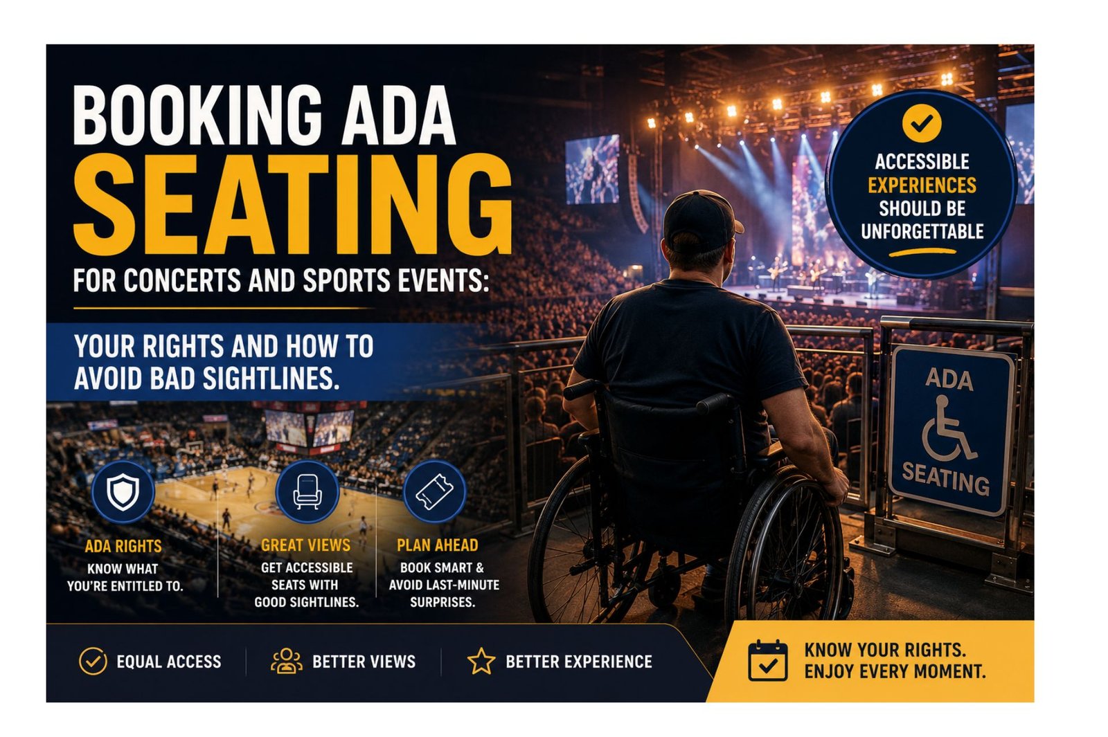 Booking ADA Seating for Concerts and Sports Events