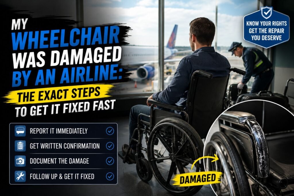 My Wheelchair Was Damaged by an Airline: The Exact Steps to Get It Fixed Fast