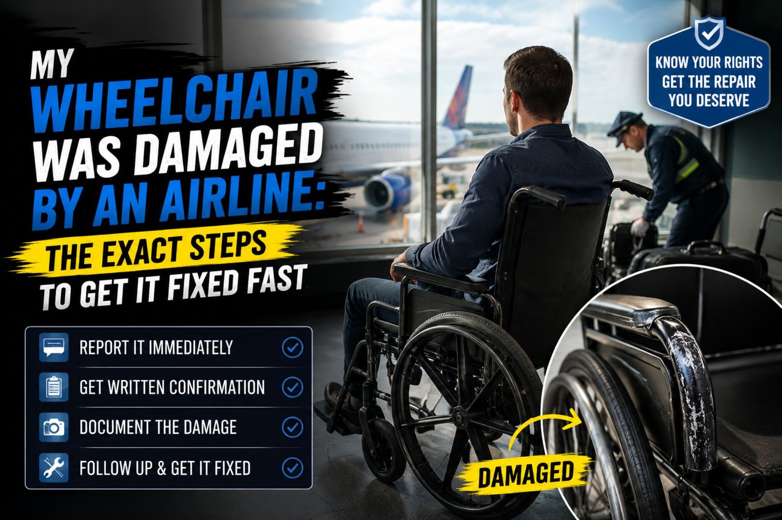 My Wheelchair Was Damaged by an Airline: The Exact Steps to Get It Fixed Fast
