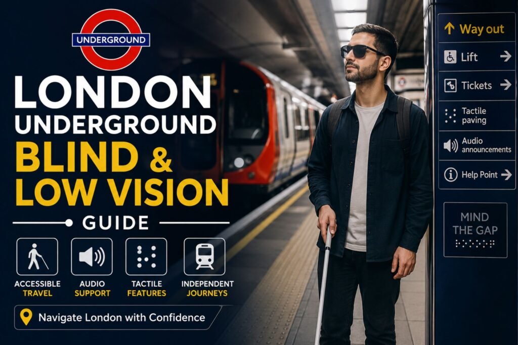 London underground blind low vision guide